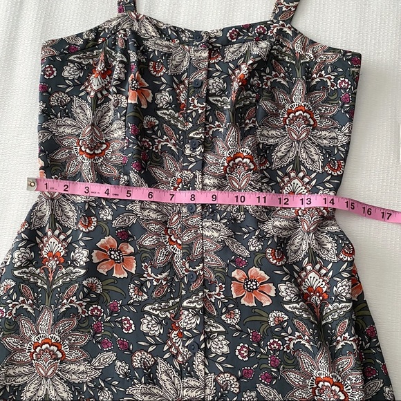 Loft Outlet Button Down Paisley Print Sundress - Picture 5 of 11